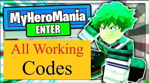 My Hero Mania codes list