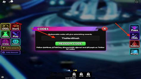 New Anime Vanguards codes
