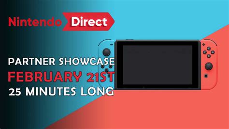 Nintendo Direct Partner Showcase Arrives On February 21st