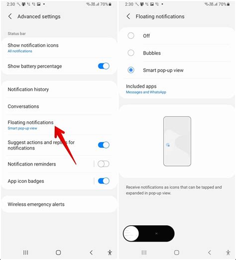 Notifications and Settings at the Tip of Your Finger