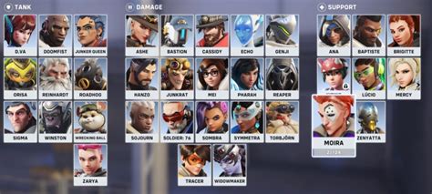 Overwatch 2 characters list
