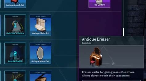 Palworld: How to edit character appearance with the Antique Dresser