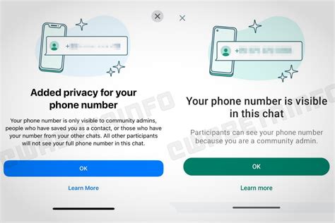 Phone Number Privacy in WhatsApp Communities