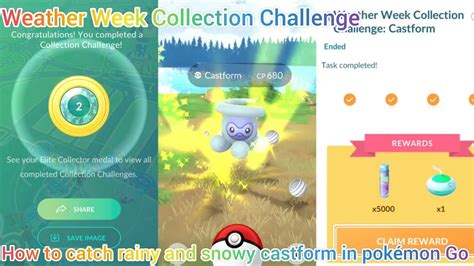 Pokemon Go Weather Week Collection Challenge: Castform explained