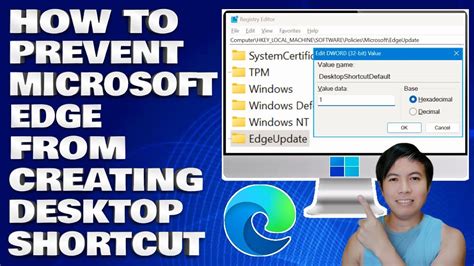 Prevent Microsoft Edge From Creating a Desktop Shortcut
