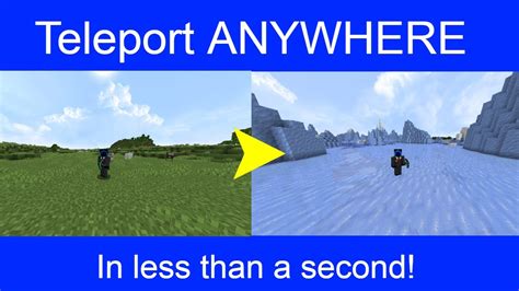 Quickly Teleport Anywhere in Minecraft