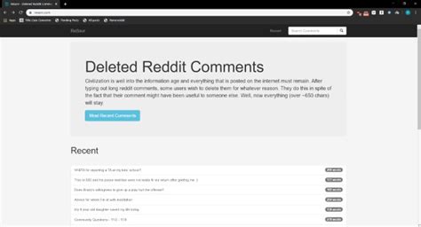 Read Deleted Reddit Posts and Comments