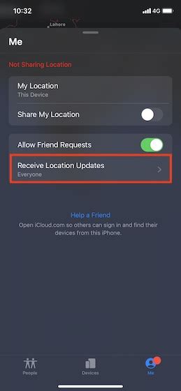 Receive Location Updates from Friends Using Find My
