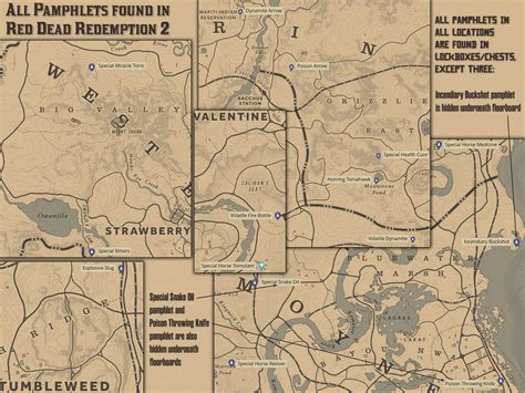 Red Dead Redemption 2: All Pamphlets Location Guide