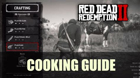 Red Dead Redemption 2: Cooking Guide