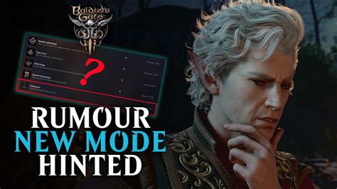Rumour: Baldur’s Gate 3 New Game Mode Hinted