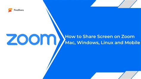 Share Screen on Zoom on Windows, macOS, and Linux