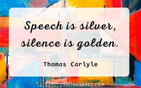 Silence is (still) Golden.