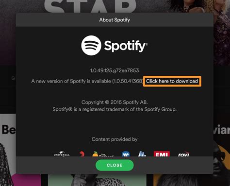 Spotify Update