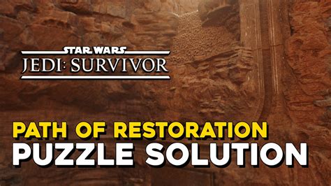 Star Wars Jedi: Survivor puzzle solution