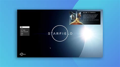 Starfield Start Screen and its Reception