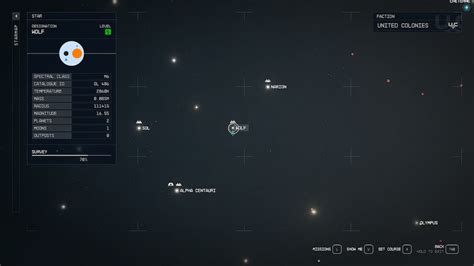 Starfield Wolf System location