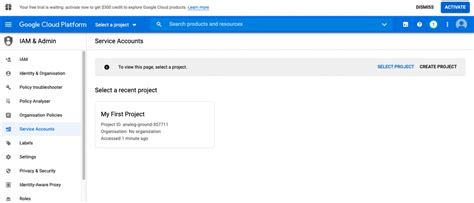 Step 1: Set Up Google Cloud Account