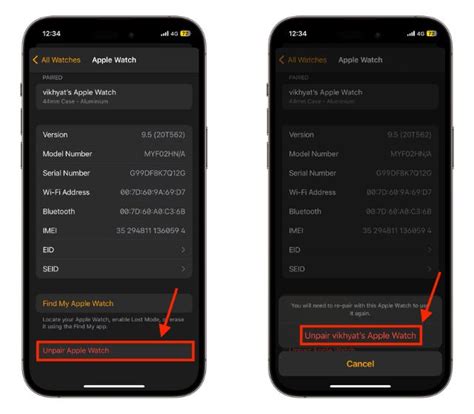 Steps toUnpair Apple Watch Using iPhone or iPad
