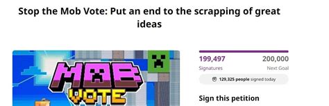 Stop the Minecraft Mob Vote Petition: Explained