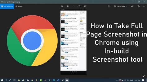 Take Screenshots in Chrome Without Extensions