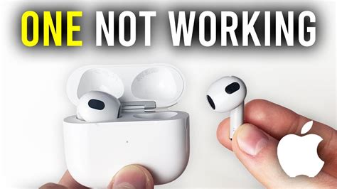 Tips & Tricks to Fix One AirPod Not Working Issue