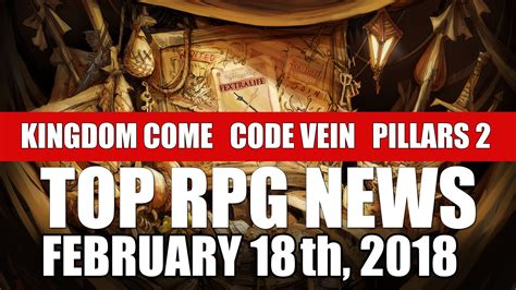 Top RPG News of the Week: Werewolf: The Apocalypse, Code Vein, Monster Hunter World & More!