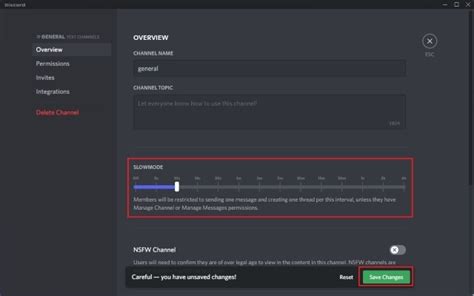Try Slow Mode in Active Discord Channels