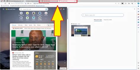 Turn On Split Screen Tabs in Microsoft Edge