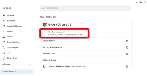 Update Chrome OS on Your Chromebook