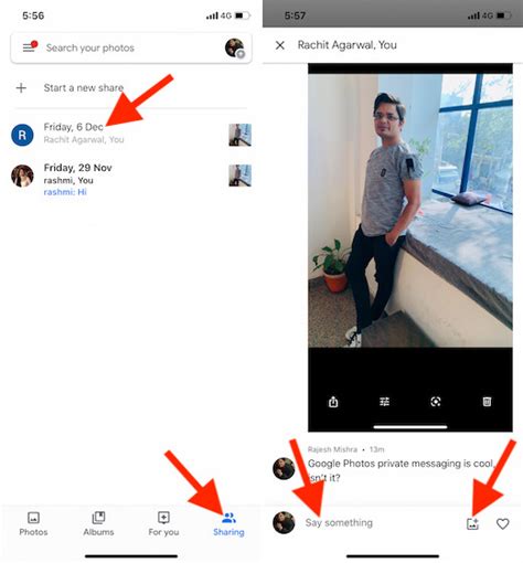 Use Private Messaging in Google Photos to Share Media on iPhone, iPad, and Android Device