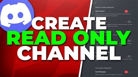 Use Read Only Channels for Announcements on Discord