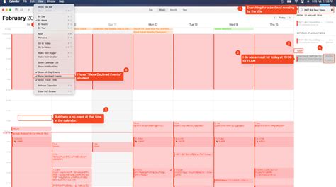 View Declined Calendar Events in Apple Calendar