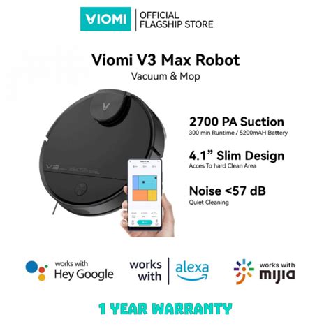 Viomi V3 Max Robot Vacuum: Features