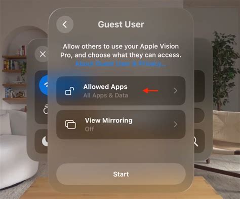 Vision Pro Guest Mode