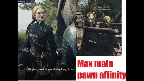 Ways to raise affinity with your Main Pawn