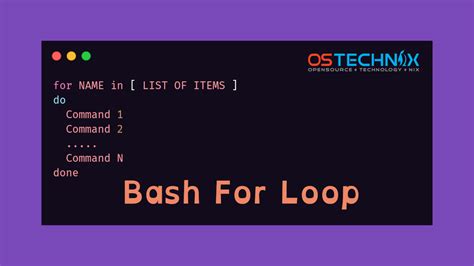 What is For Loop in Bash Script