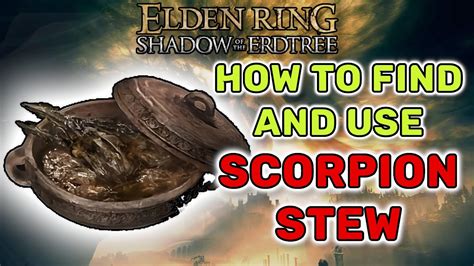 What to do with Scorpion Stew