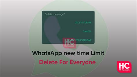 WhatsApp Extends “Delete for Everyone” Time Limit