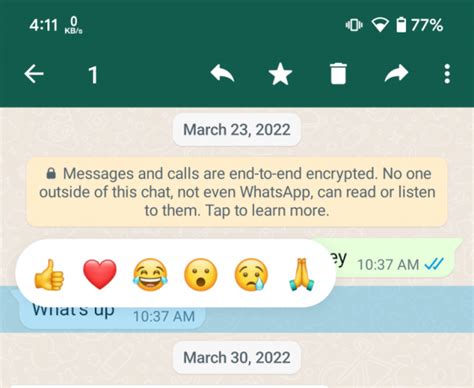 WhatsApp Message Reactions 2.0 Introduced