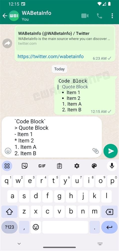 WhatsApp Tests New Formatting Tools