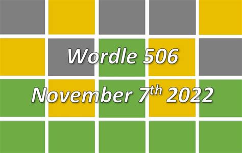 Wordle November 7 hints