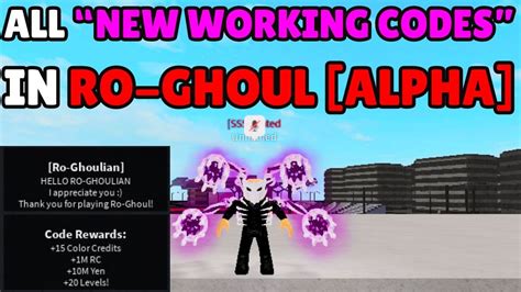 Working Ro-Ghoul codes