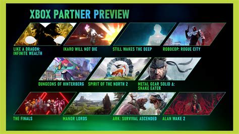 Xbox Partner Preview: All the Games and Announcements