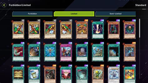 Yu-Gi-Oh Master Duel forbidden and limited cards list