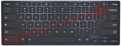 Zoom Out on a Chromebook Using Keyboard Shortcuts